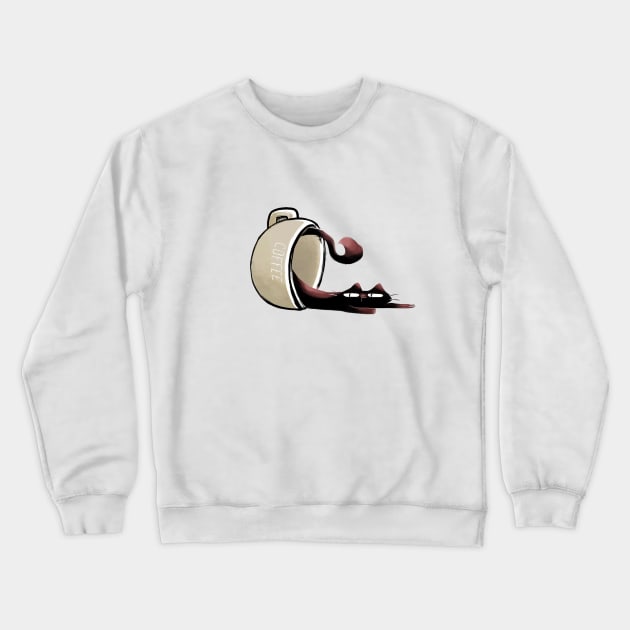 Coffee cat Crewneck Sweatshirt by Hellenor